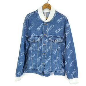 New ISKO Denim Jacket Mens XL? Influencer Sportive Button Front Jean